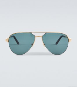 Cartier Eyewear CollectionSantos de Cartier aviator sunglasses