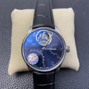 Universal Portugal 44 Series Tourbillon Precision Steel Blue Plate