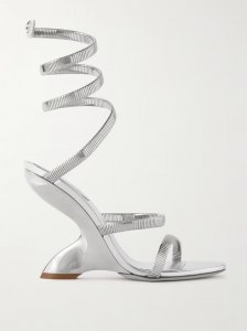 Symphony metallic leather sandals