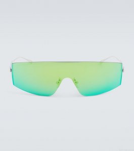 Bottega VenetaMask flat-top sunglasses