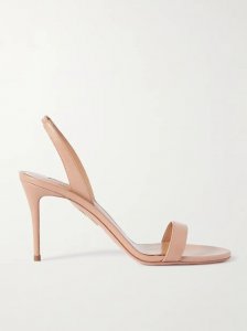 So Nude 85 leather slingback sandals