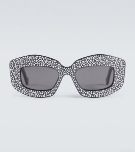 LoeweCrystal-embellished round sunglasses