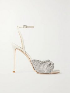 Naria 110 crystal-embellished leather sandals