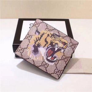 Gucci Tiger Print GG Supreme Wallet Replica