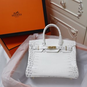 HERMES HANDBAG white