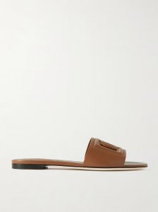 Bianca cutout leather slides