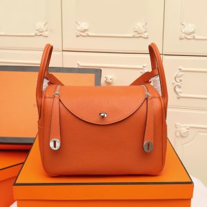 HERMES HANDBAG LINDY orange