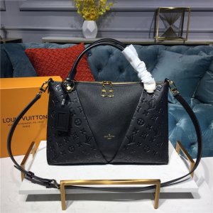 Louis Vuitton V Tote MM Monogram Empreinte Black