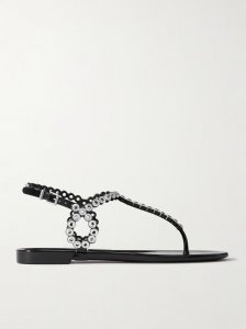 Almost Bare crystal-embellished PVC sandals