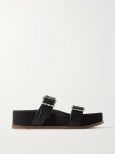 Wren leather platform slides