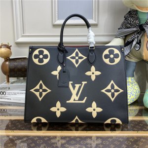 Louis Vuitton Onthego GM Black / Beige