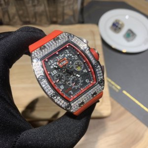 Richard Mille RM-011 Men’s Full Diamond Six-Hand Multifunctional Watch