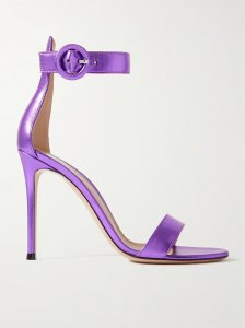 Portofino 105 metallic leather sandals