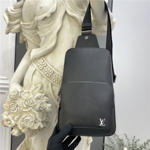 Louis Vuitton Avenue Sling Bag Taiga Leather – Men (Black)