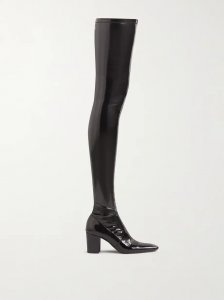 Betty latex over-the-knee boots