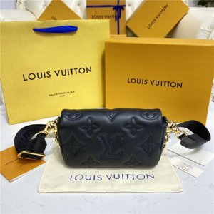 Louis Vuitton Wallet on Strap Bubblegram Black