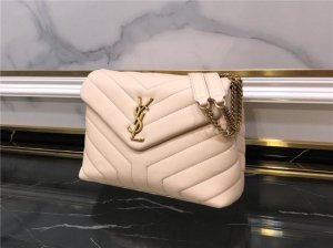 YSL Small LOULOU Chain Bag “Y” Matelasse Leather (Varied Colors)