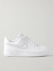 Air Force 1 '07 crystal-embellished leather sneakers