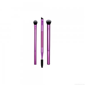 Kit de Pincéis para Maquiagem Real Techniques Eye Shade + Blend Roxo