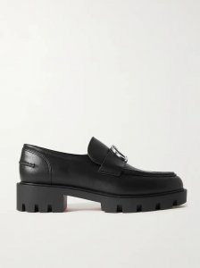 CL Moc Lug 75 logo-embellished leather loafers