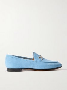 Jordaan horsebit-detailed suede loafers