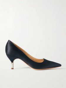 + NET SUSTAIN Inaya embellished satin pumps