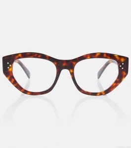 Celine EyewearTortoiseshell cat-eye glasses