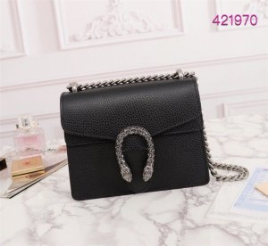 Gucci Dionysus GG Supreme Mini Bag Black Leather