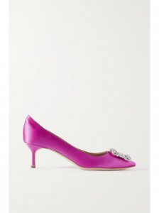 Hangisi 50 embellished satin pumps