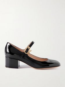 45 patent-leather Mary Jane pumps