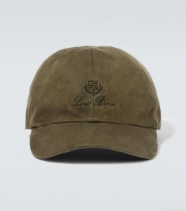 Loro PianaLogo suede baseball cap