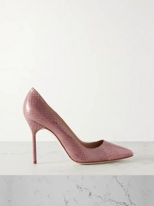 BB 105 elaphe point-toe pumps