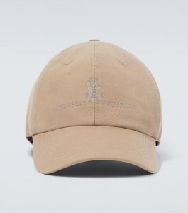 Brunello CucinelliLogo cotton baseball cap