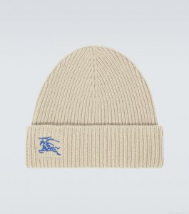 BurberryEKD ribbed-knit cashmere beanie