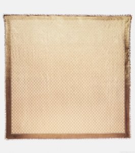 GucciGG jacquard wool scarf