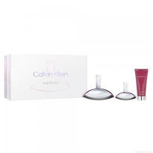 Kit Calvin Klein Euphoria Edp Perfume Feminino 100 ml + Perfume 30 ml + Loção 100 ml