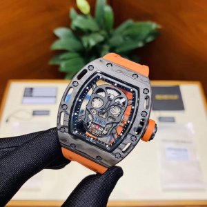 Richard Mille RM052 Skull Collection Latest Night Carbon Fiber Upgrade Watch