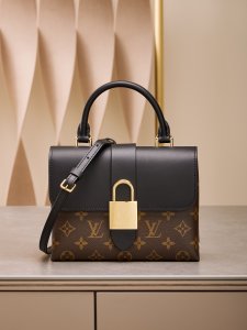 LOUIS VUITTON HANDBAG black mixed Monogram