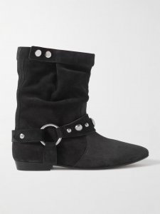 Stania studded suede ankle boots