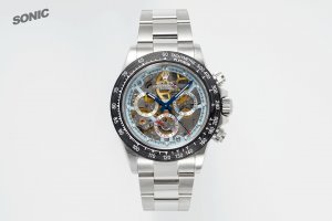 116520 Blue Sapphire Dial with Blue Skeletonized Movement Rolex Daytona.