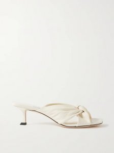 Avenue 50 knotted leather mules