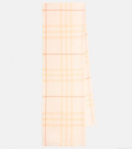 BurberryBurberry Check wool and silk scarf