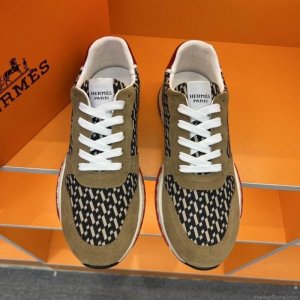 Hermes Low Cut Man 1217 Hermes sz38-46 4C n0913