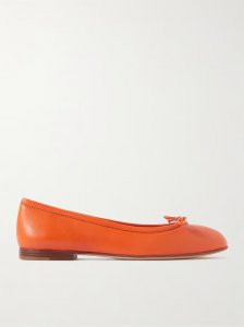 Veralli bow-detailed leather ballet flats