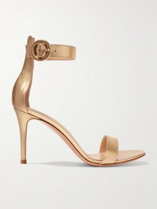 Portofino 85 metallic leather sandals