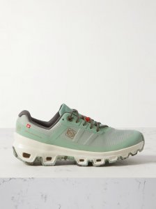 + On Cloudventure recycled-canvas and mesh sneakers