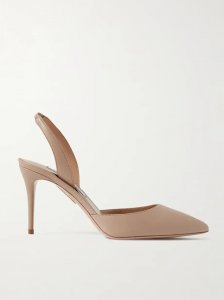 So Nude 85 leather slingback pumps