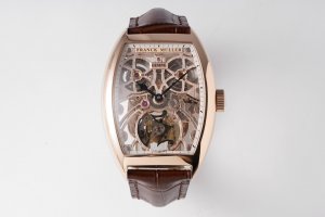 Franck Muller 55.3 * 39CINTR É E CURVEX series hollow tourbillon watch