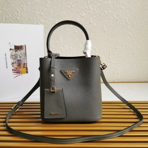 PRADA HANDBAG DOUBLE gray