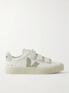 Recife suede-trimmed leather sneakers